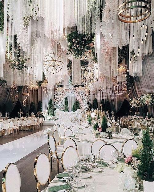 Dreamy fairytale wedding. Are you going all out on your wedding reception?