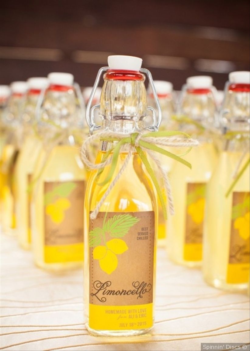 limoncello wedding favors