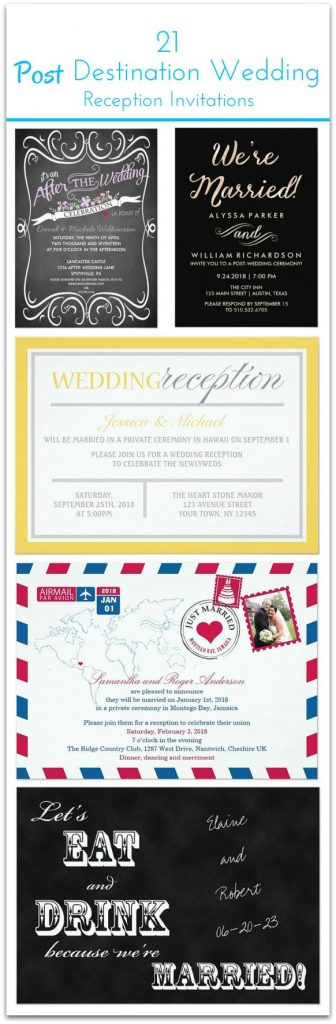21 Beautiful Post Destination Wedding invitations 336x1024