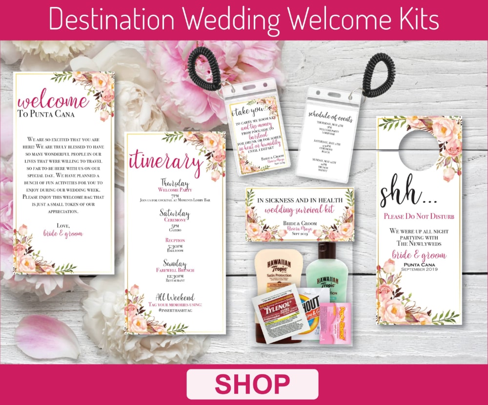 destination wedding welcome bags