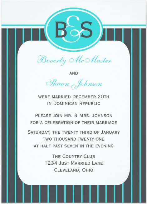 post wedding reception invitations 15
