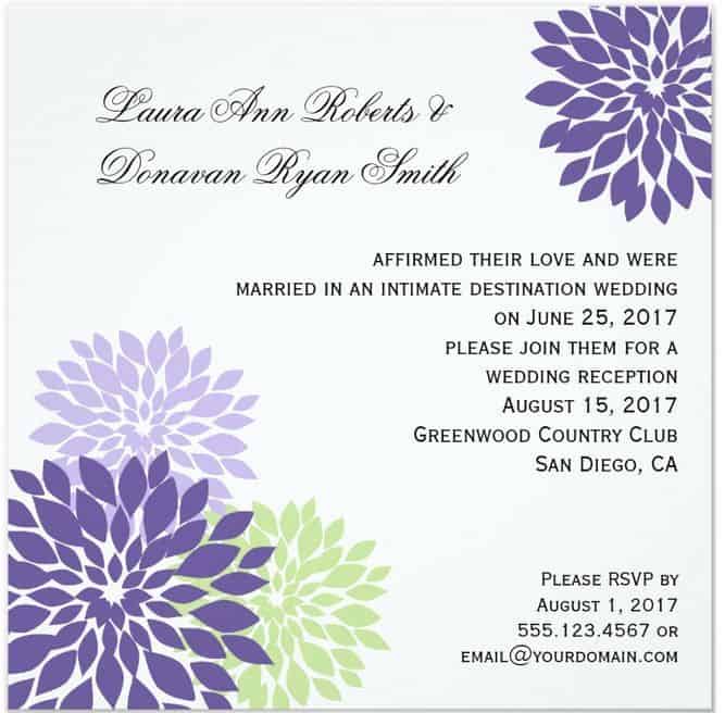 post wedding reception invitations 4