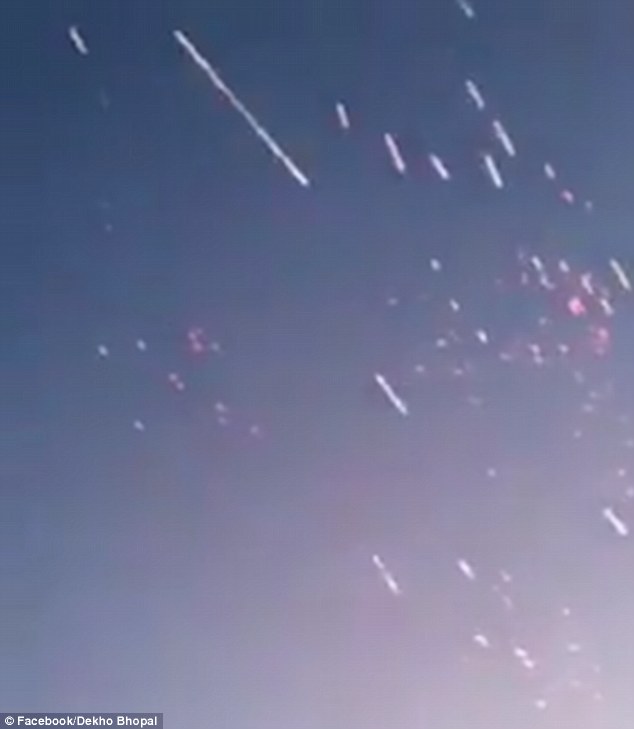 As well as being extremely loud, the bullets looked like shooting stars and created an incredible light show