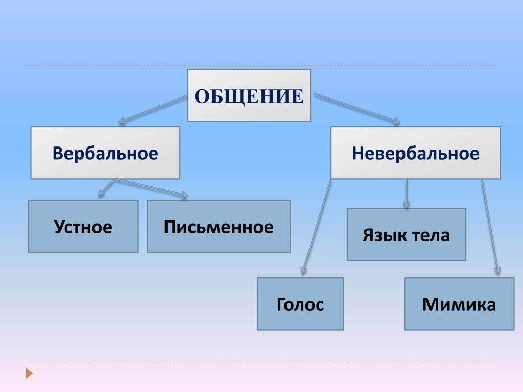 Виды средства общения людей