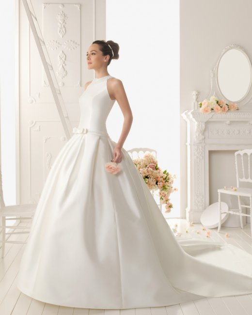 Скромное платье на свадьбу для невесты