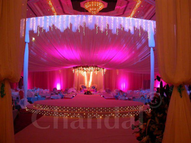 simple stage decoration for college function